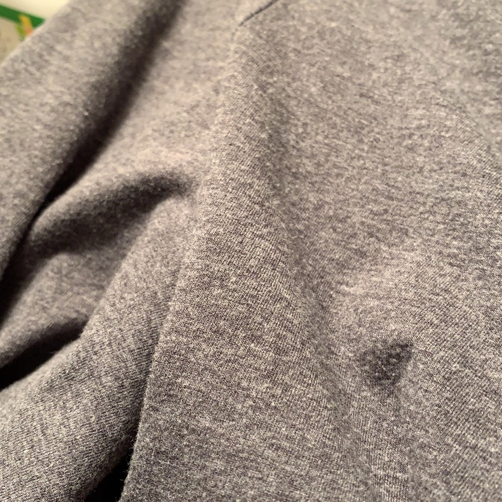 Lands’ End 3x 24W-26W medium grey 3/4 sleeve top - Picture 8 of 10